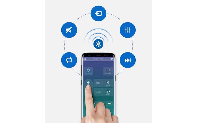 کنترل ساند بار به وسیله برنامه  Samsung Audio Remot