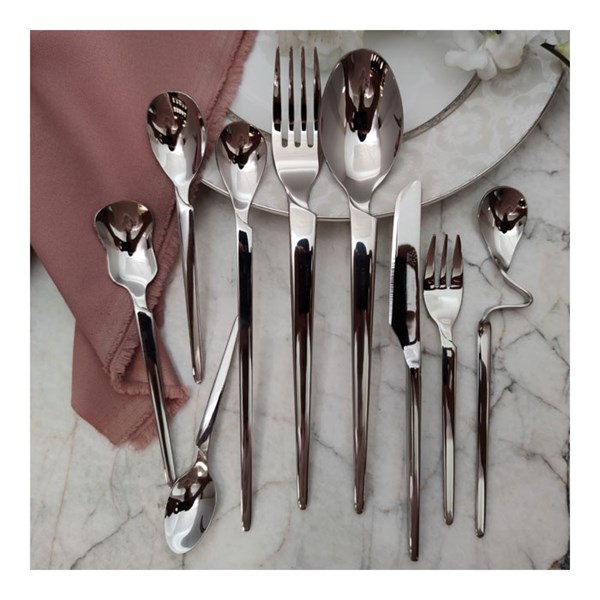 30-person SG spoon and fork service, New Harmony model