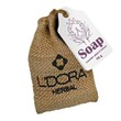 Herbal soap containing 70 grams of Ledura Herbal lavender extract and plant