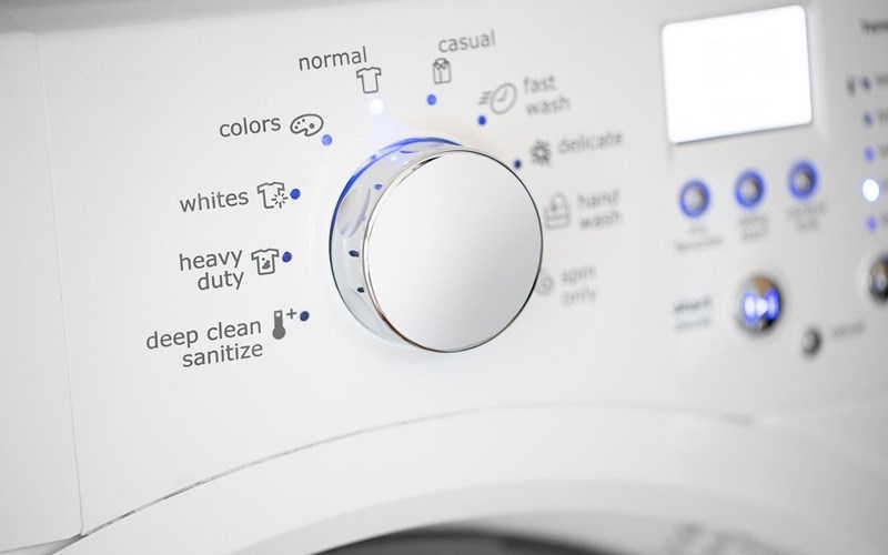 انتخاب تنظیمات ماشین لباسشویی