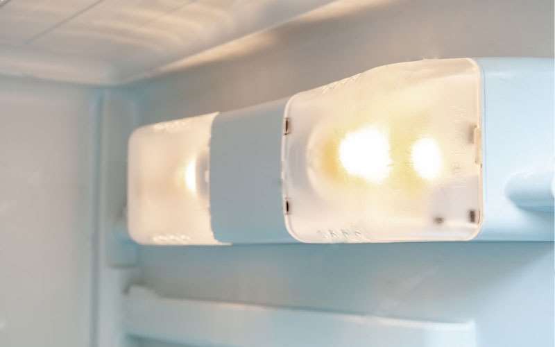 میزان نورپزداری داخل یخچال